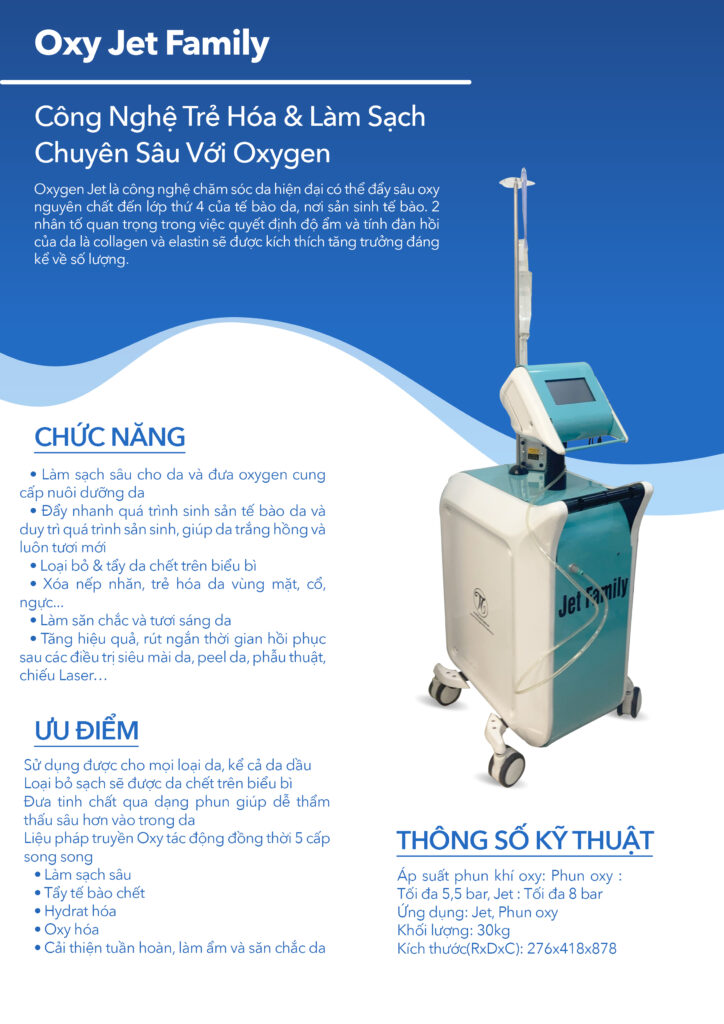 Máy trẻ hóa da Oxygen Jet Family - Thanh Trúc Med