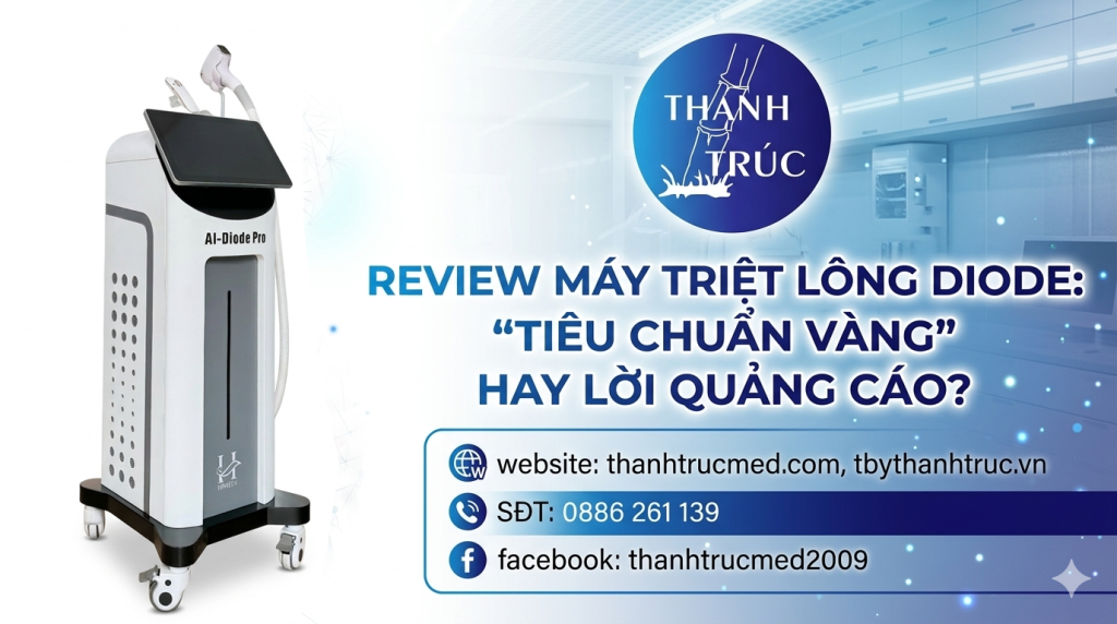 review máy triệt lông Diode