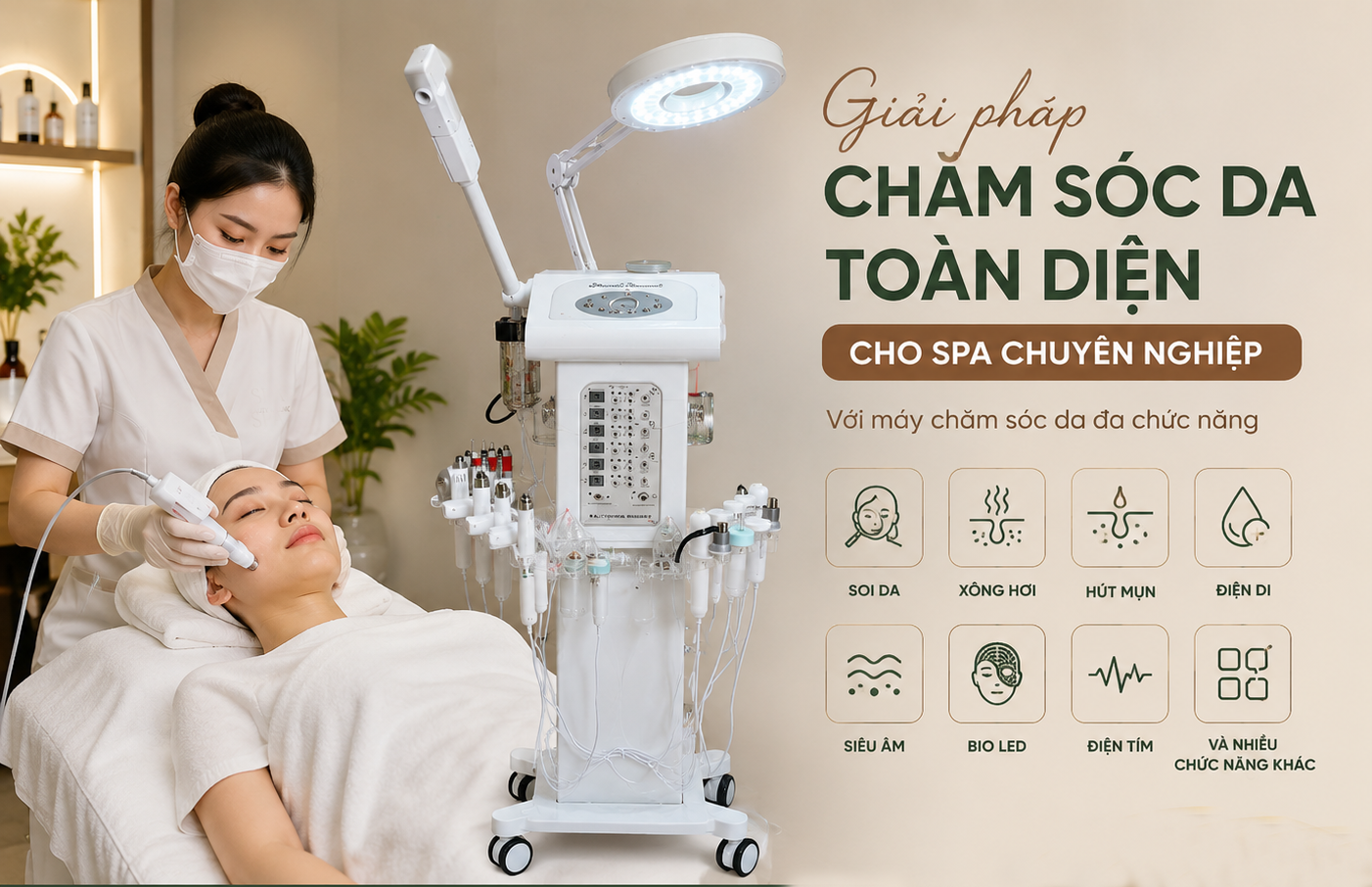 máy chăm sóc da đa chức năng