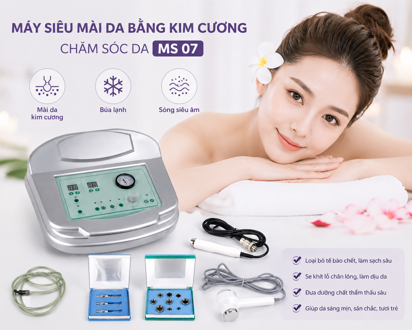 máy siêu mài da kim cương ms 07