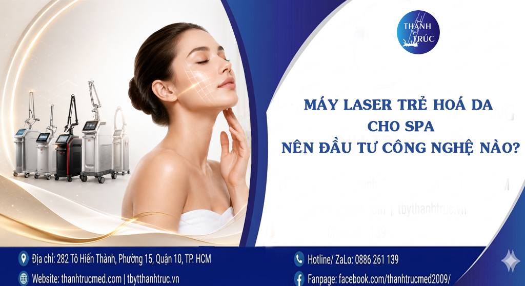Máy Laser trẻ hóa da cho spa