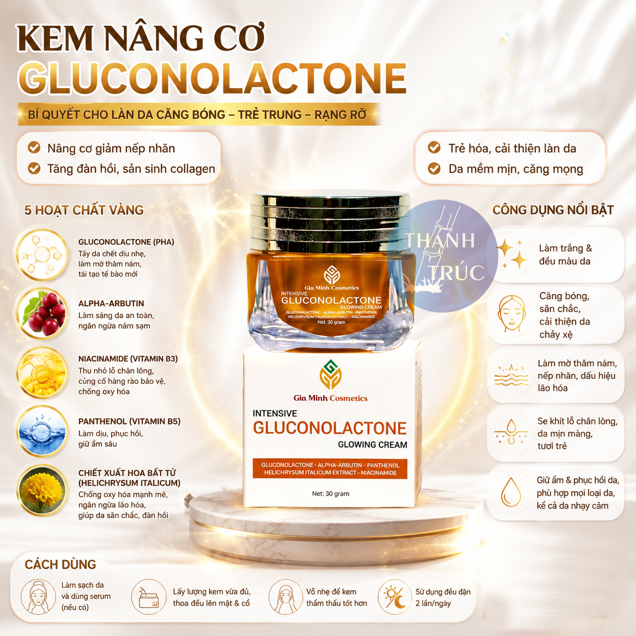 kem nang co GLUCONOLACTONE