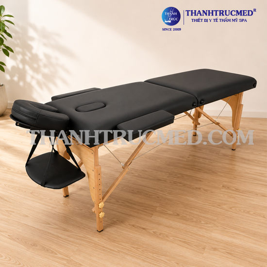 Giường vali chân gỗ full phụ kiện